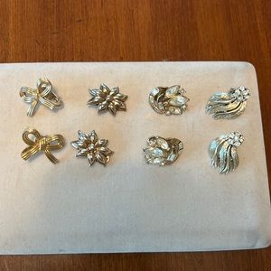 Vintage clip on earrings